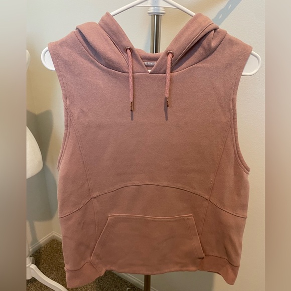 Abercrombie & Fitch Dusty Pink Sleeveless Hoodie - Picture 1 of 3